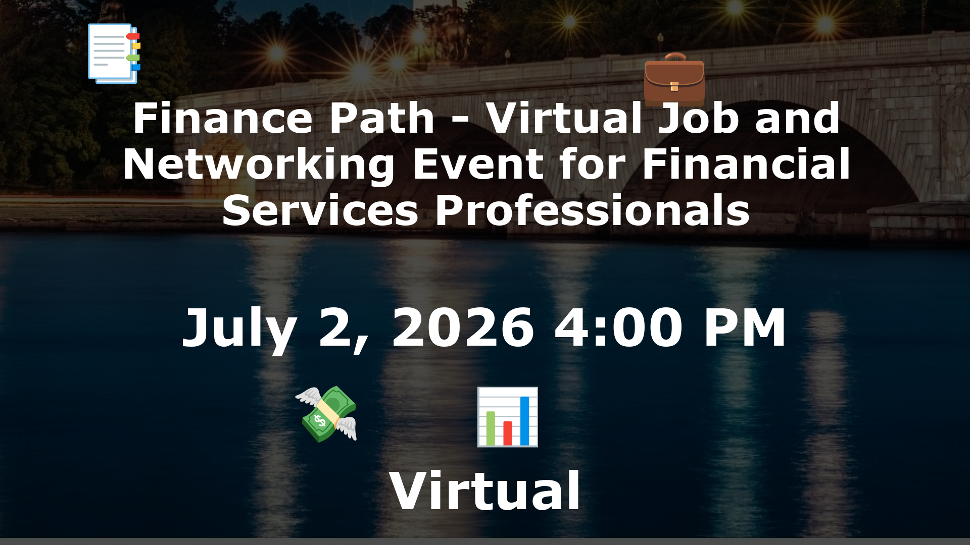 Finance Path - Virtual Job and Networking Event for Financial Services Professionals event image